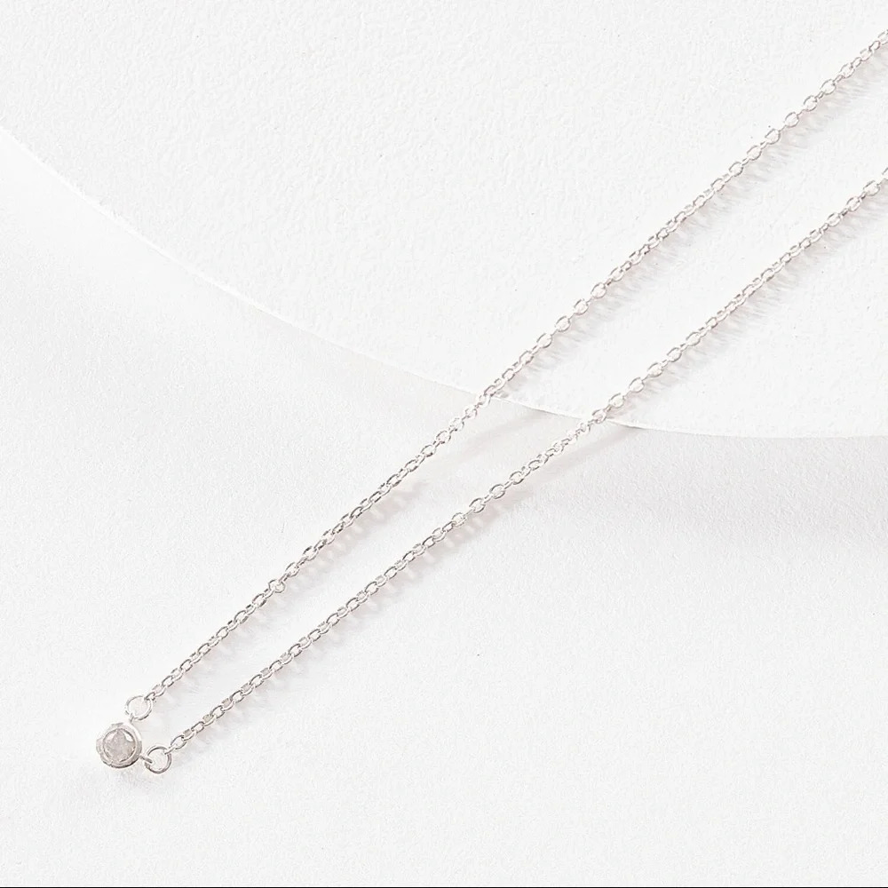 Michelle Campbell Diamond Bezel Necklace